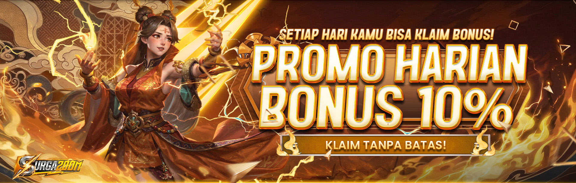 BONUS HARIAN 10%